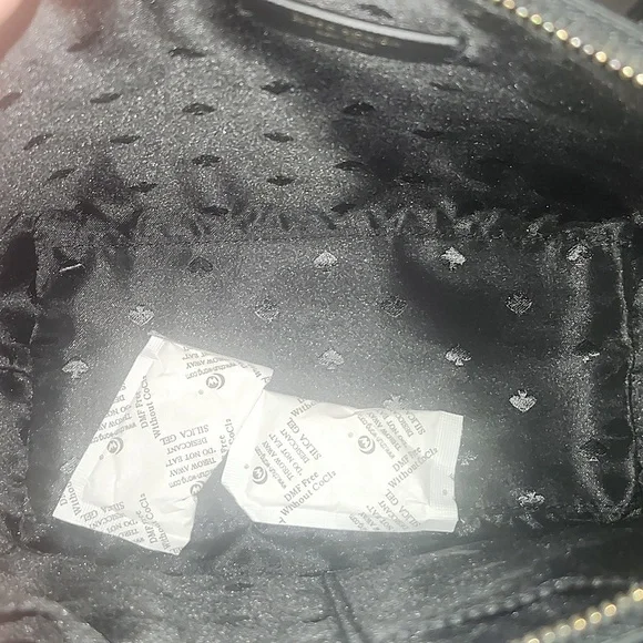 Kate Spade Joeley Black Glimmer Small Satchel and Cardholder - Picture 9 of 13